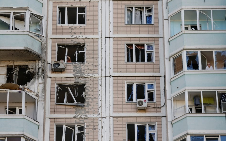 Skutki ataku na przedmieścia Moskwy