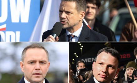 Rafał Trzaskowski, Karol Nawrocki i Sławomir Mentzen