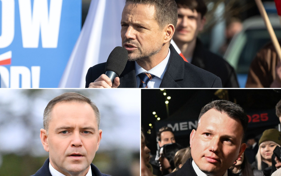 Rafał Trzaskowski, Karol Nawrocki i Sławomir Mentzen