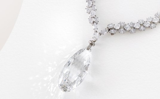 90-karatowy diamentowy naszyjnik „Briolette of India” autorstwa Harry'ego Winstona