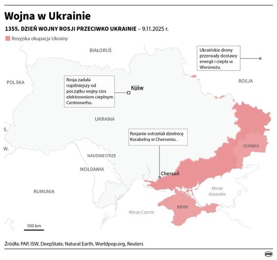 Tak wyglądała sytuacja na froncie w 1355 dniu wojny