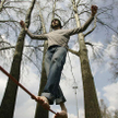 Slackline w warszawskim Parku Agrykola