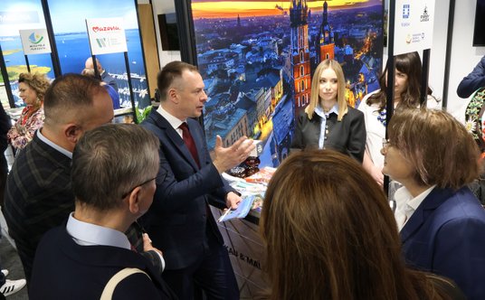 W rozmowie z przedstawicielami Małopolski i Kopalni Soli Wieliczka Piotr Borys interesował się zeszł