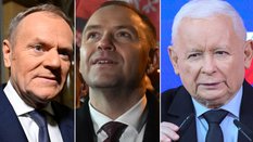 Donald Tusk, Karol Nawrocki, Jarosław Kaczyński