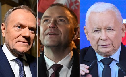 Donald Tusk, Karol Nawrocki, Jarosław Kaczyński