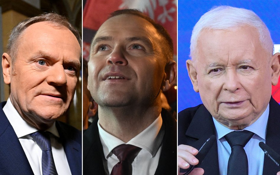 Donald Tusk, Karol Nawrocki, Jarosław Kaczyński
