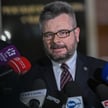 Rzecznik stołecznej Prokuratury Okręgowej prok. Piotr Antoni Skiba na konferencji prasowej w siedzib