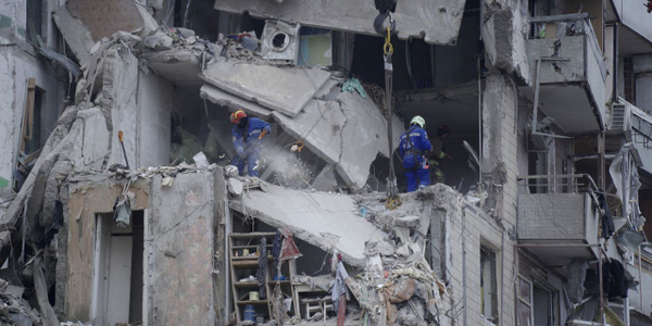 Po ataku na budynek w Dnieprze 25 osób pozostaje zaginionych