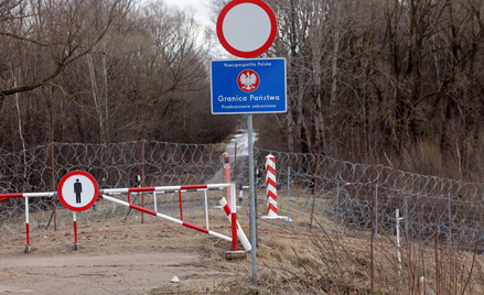 Pas przygraniczny w okolicach miejscowości Chworościany na granicy polsko-białoruskiej