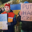 Nakaz aresztowania wydany, ale Haga wciąż czeka na rosyjskiego dyktatora. Na zdjęciu demonstracja w 