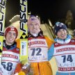 Podium w Lahti: od lewej: Stefan Kraft (2. miejsce), Severin Freund (1.) i Kamil Stoch (3.)