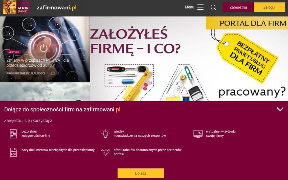 Alior rozkręca portal dla firm