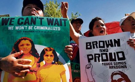 Zaostrzenie w kwietniu przepisów imigracyjnych w Arizonie wywołało protesty