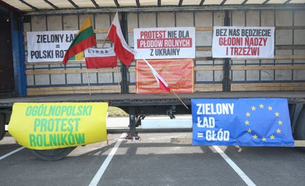 Rolnicy protestują przeciwko Zielonemu Ładowi i importowi żywności z Ukrainy