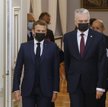 Prezydenci Francji i Litwy, Emmanuel Macron i Gitanas Nauseda