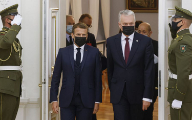 Prezydenci Francji i Litwy, Emmanuel Macron i Gitanas Nauseda