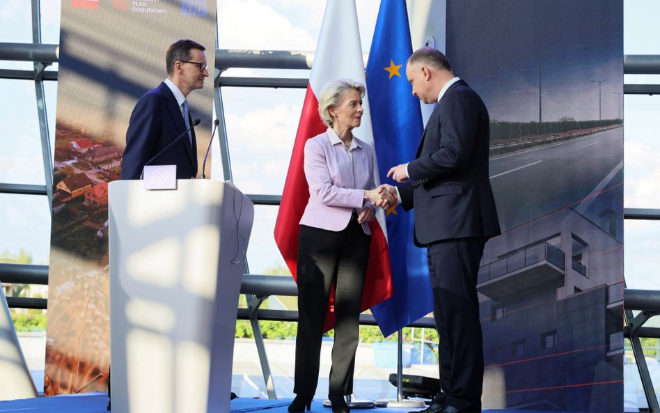 Mateusz Morawiecki, Ursula von der Leyen, Andrzej Duda