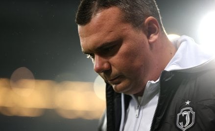 Trener Jagiellonii Białystok Adrian Siemieniec przed meczem piłkarskiej Ekstraklasy