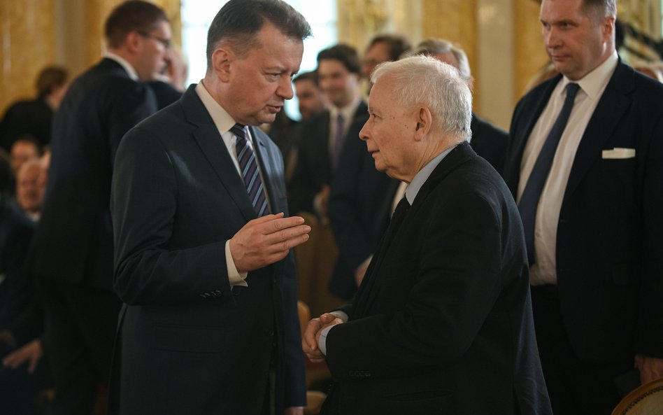 Mariusz Błaszczak i Jarosław Kaczyński