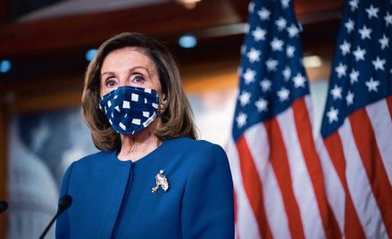 Przewodnicząca Izby Reprezentantów USA Nancy Pelosi. Obecnie to ona zajmuje najwyższe stanowisko ze 