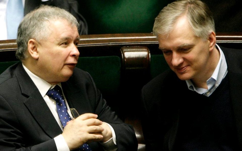 Jarosław Kaczyński i Jarosław Gowin (zdjęcie z 2008 r.)