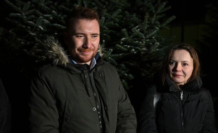 Żona i syn Marusza Kamińskiego, Barbara Kamińska i Kacper Kamiński