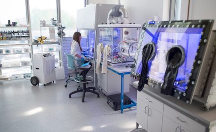 Laboratorium Saule Technologies we Wrocławskim Parku Technologicznym