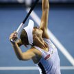 Magda Linette w czasie meczu z Madison Keyes (USA) w czasie Billie Jean King Cup