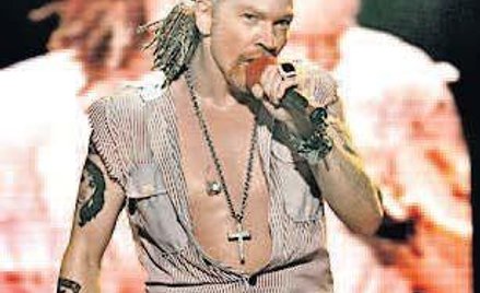 Axl Rose podczas koncertu