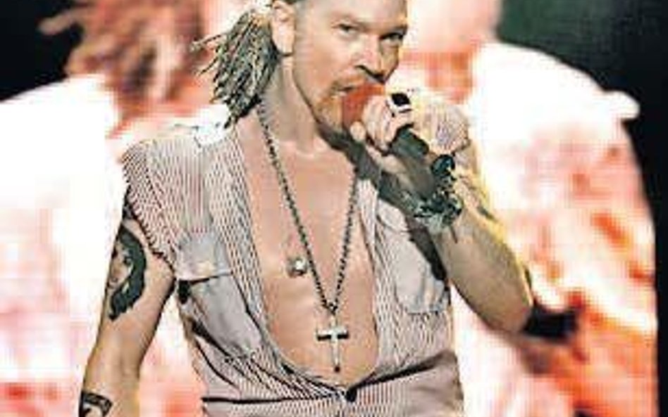 Axl Rose podczas koncertu