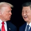 Prezydent Donald Trump i prezydent Chin Xi Jinping. Zdjęcie archiwalne