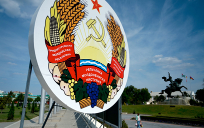 Herb separatystycznego Naddniestrza w jego stolicy, Tyraspolu