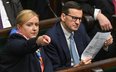 Olga Semeniuk-Patkowska i Mateusz Morawiecki