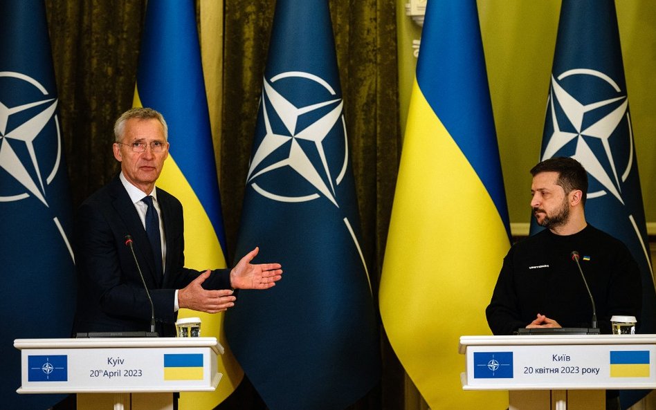 Sekretarz generalny NATO Jens Stoltenberg w Kijowie