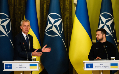 Sekretarz generalny NATO Jens Stoltenberg w Kijowie