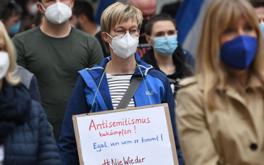 Niemcy. Demonstracja Inicjatywy przeciw Antysemityzmowi w Gelsenkirchen, gdzie kilka dni wcześniej p
