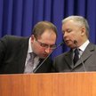 Adam Bielan (z lewej) i Jarosław Kaczyński