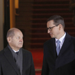 Kanclerz Niemiec Olaf Scholz i premier Mateusz Morawiecki