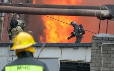 Pożar w zakładach Belarus PTZ w Sankt Petersburgu