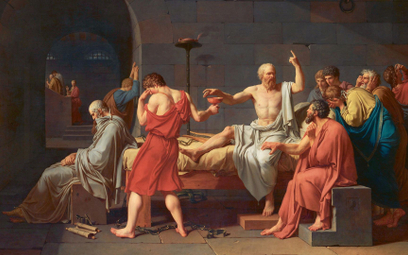 W tradycji literackiej przyjęło się, że Sokrates przed śmiercią wypił cykutę, czyli napar z szaleju 