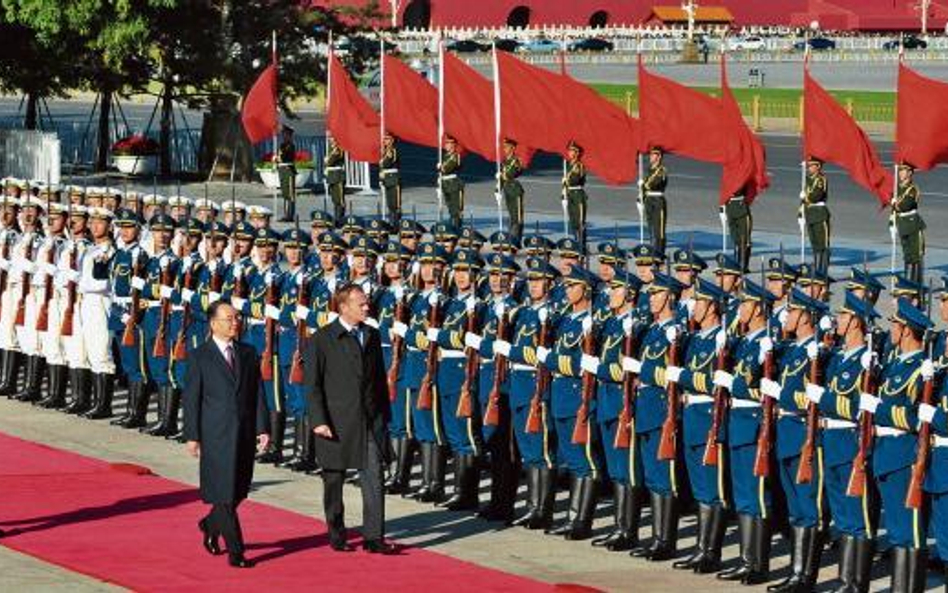 Premier Donald Tusk i premier Chin Wen Jiabao.