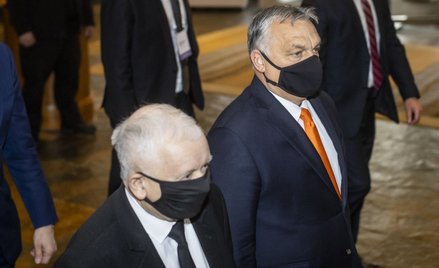 Jarosław Kaczyński i Viktor Orbán w czasie „Warsaw Summit”