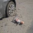 Zniszczenia po ataku Rosjan na Ukraińców, którzy próbowali się ewakuować przez most Romanowski w mie