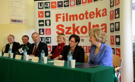 Uroczystość otwarcia pracowni Filmoteki Szkolnej w Liceum Ogólnokształcącym im. Pierwszej Dywizji Ko