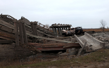 Zniszczona przeprawa w obwodzie chersońskim