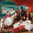 Królowa Wiktoria i książę Albert z rodziną w 1846 r. Obraz namalowany przez Franza Xavera Winterhalt