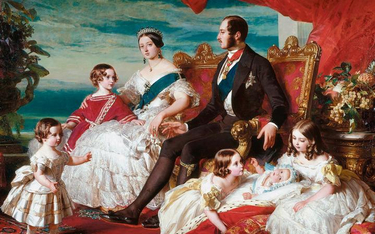 Królowa Wiktoria i książę Albert z rodziną w 1846 r. Obraz namalowany przez Franza Xavera Winterhalt