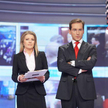 Dziennikarze TVP Małgorzata Wyszyńska i Piotr Kraśko