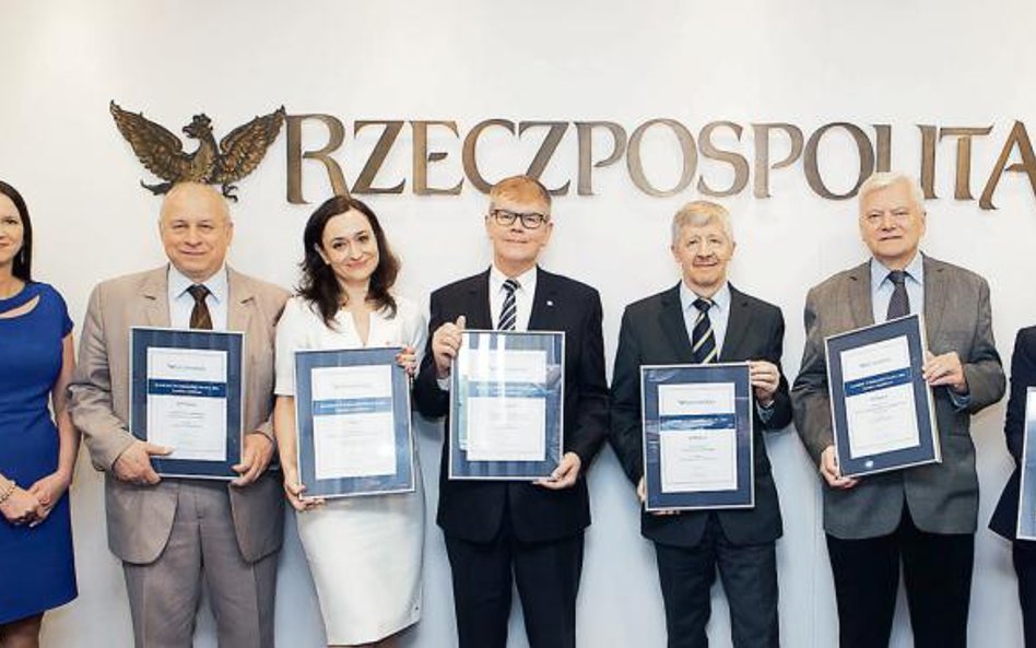 Od lewej Ewa Usowicz zastępca redaktora naczelnego „Rzeczpospolitej”, Tomasz Giaro, dziekan elekt Wy