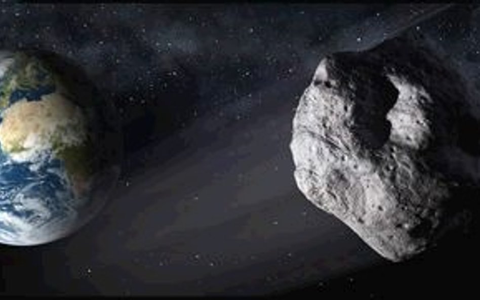 Asteroida ominie Ziemię